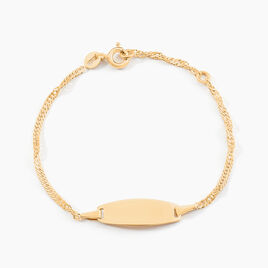 Bracelet Identite Bebe Or Jaune Ericka - Bracelets Communion Enfant | Histoire d’Or