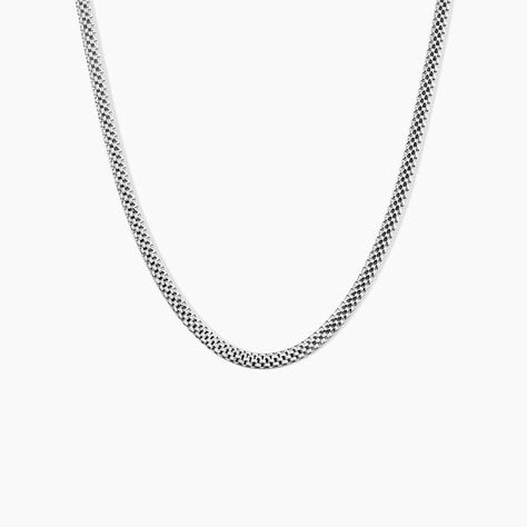 Collier Christine Argent Blanc - Chaines Femme | Histoire d&rsquo;Or