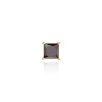 Boucle D'oreille Puce Unitaire Sofiane Plaqué Or Jaune Oxyde Zirconium