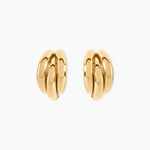 Creoles Or Jaune Kahima - Boucles d'oreilles cr&eacute;oles Femme | Histoire d&rsquo;Or