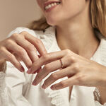 Bague Grady Plaqu&eacute; Or Jaune Oxyde De Zirconium - Bagues avec pierre Femme | Histoire d&rsquo;Or