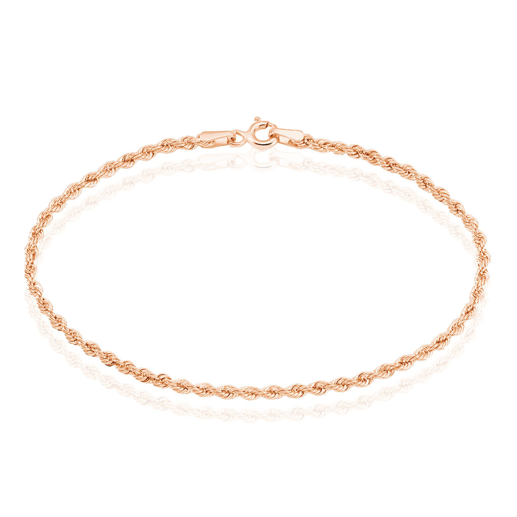 Bracelet Jerry Maille Corde Or Rose - Bracelets chaîne Femme | Histoire d’Or