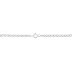 Bracelet Capucin Or Blanc Maille Marine Plate - Bracelets cha&icirc;ne Femme | Histoire d&rsquo;Or