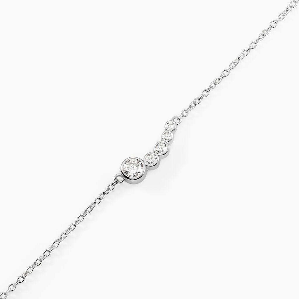 Bracelet Esperance Argent Blanc Oxyde De Zirconium - Bracelets Femme | Histoire d&rsquo;Or