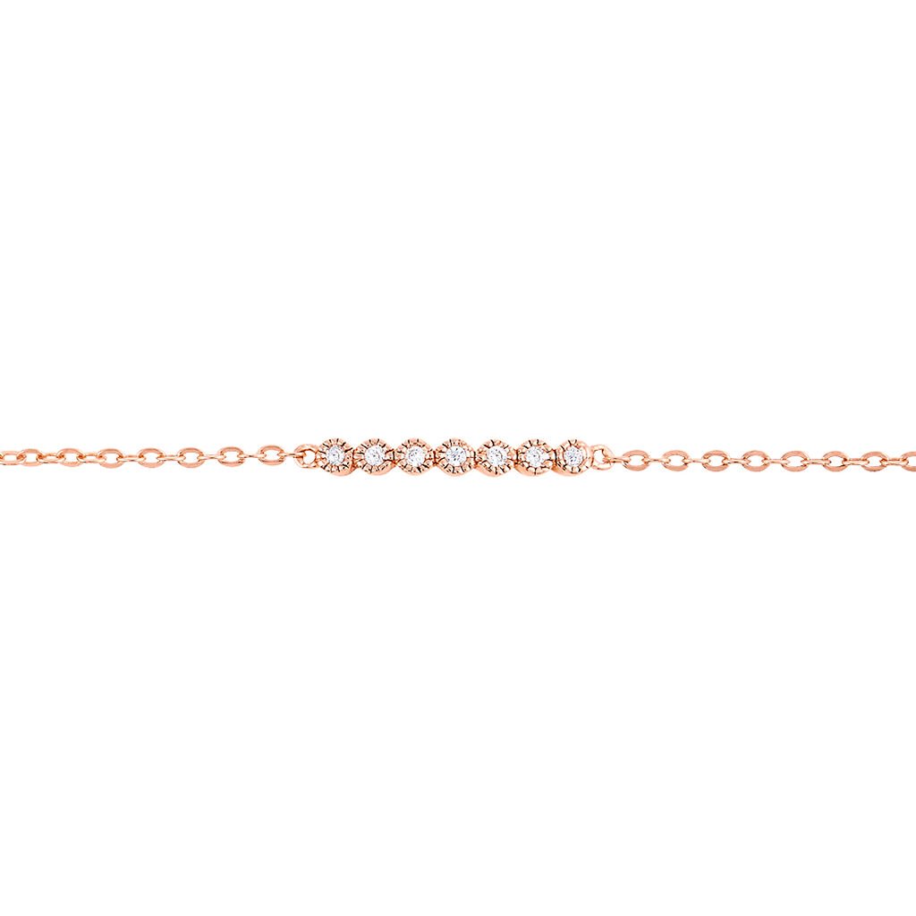 Bracelet Aryles Argent Rose Oxyde De Zirconium - Bracelets Femme | Histoire d&rsquo;Or