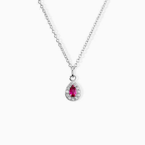 Collier Tania Argent Blanc Oxyde De Zirconium - F&ecirc;te des m&egrave;res Femme | Histoire d&rsquo;Or