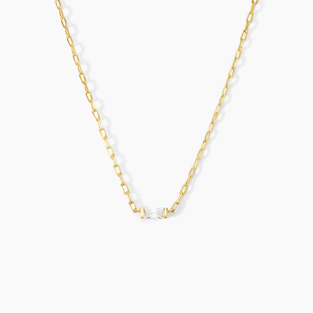 Collier Nigelle Argent Jaune Oxyde De Zirconium - Nouveautés Femme | Histoire d’Or