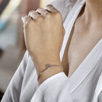 Bracelet Jonc Rosita Argent Blanc - Bracelets joncs Femme | Histoire d&rsquo;Or
