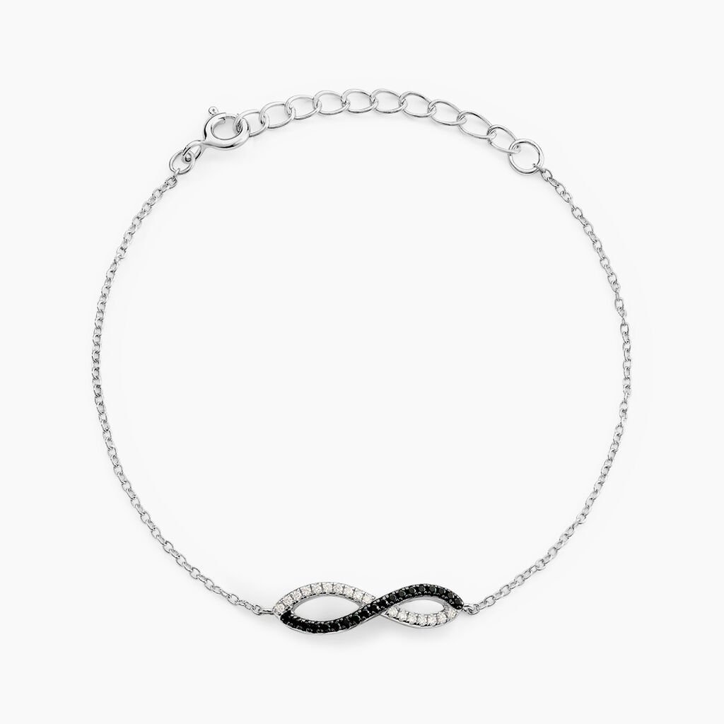 Bracelet Prudentia Argent Blanc Oxyde De Zirconium
