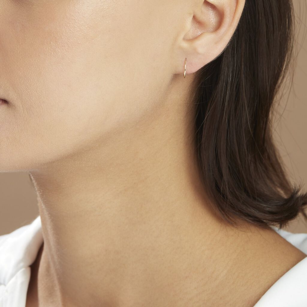 Créoles Muses Or Jaune - Boucles d'oreilles créoles Femme | Histoire d’Or