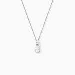 Collier Marie-helena Argent Blanc Oxyde De Zirconium - Colliers fantaisie Femme | Histoire d&rsquo;Or