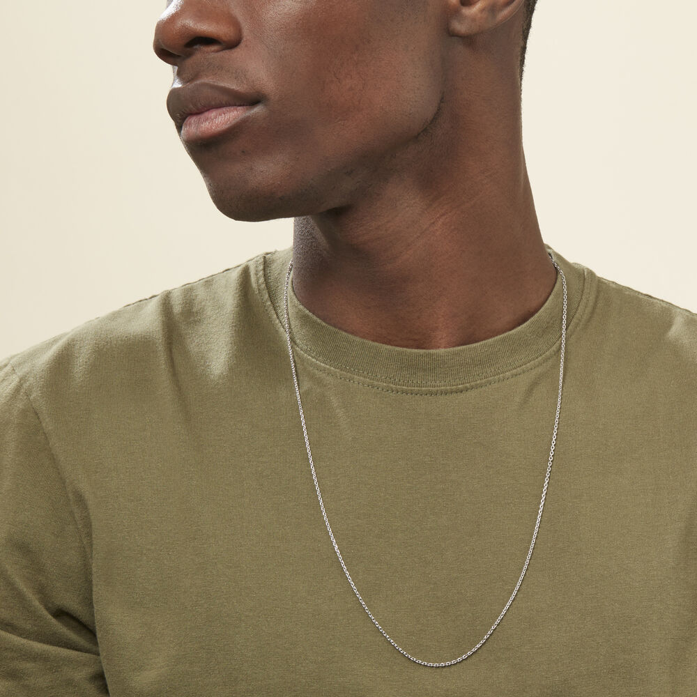 chaine argent 70 cm homme