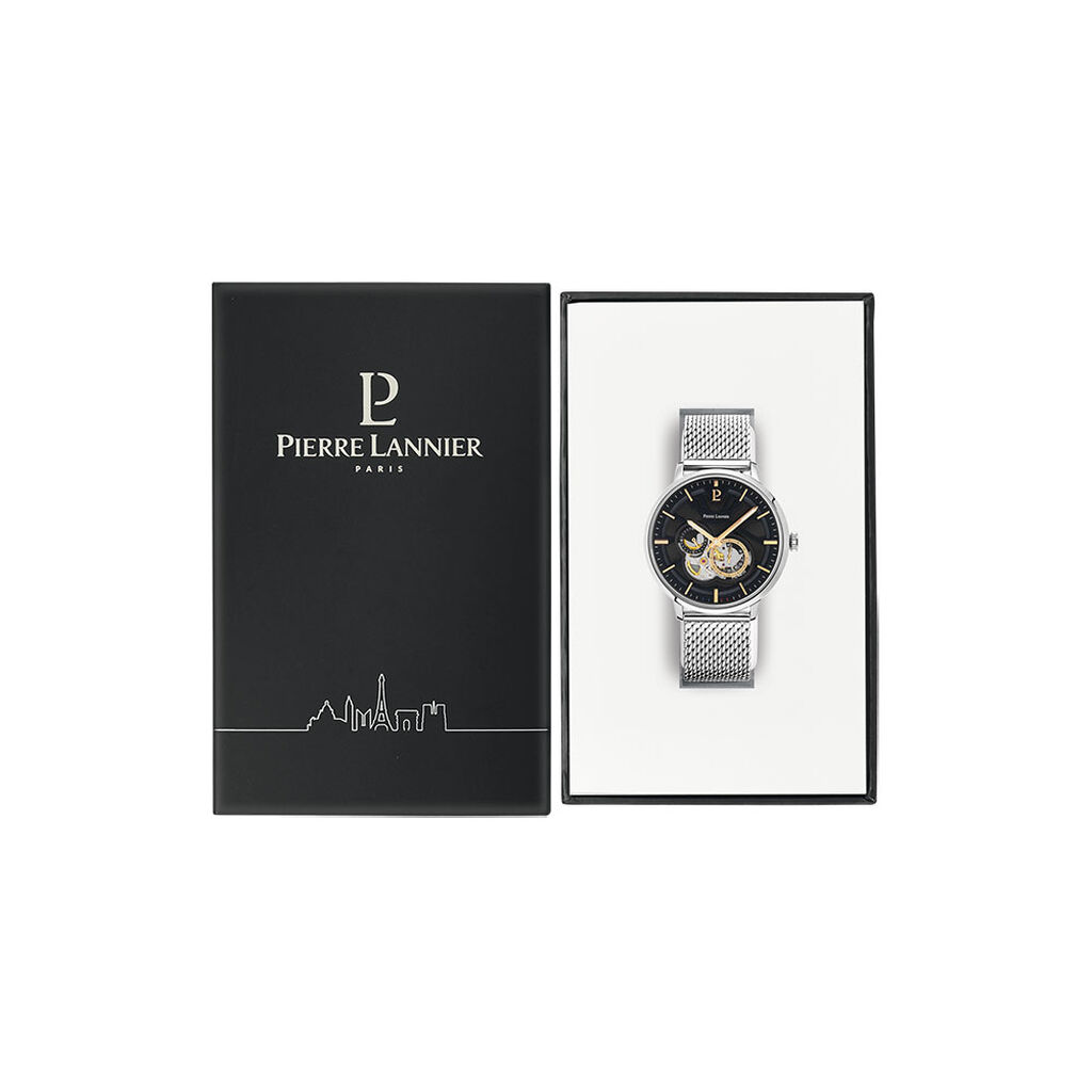 Montre Pierre Lannier Trio Noir - Montres Homme | Histoire d’Or