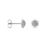 Boucles D'oreilles Puces Platine Alden Diamants - Clous d'oreilles Femme | Histoire d&rsquo;Or