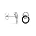 Boucles D'oreilles Puces Bella Or Blanc Diamant - Clous d'oreilles Femme | Histoire d’Or