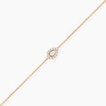 Bracelet Marcy Plaqu&eacute; Or Jaune Oxyde De Zirconium - Bracelets Femme | Histoire d&rsquo;Or