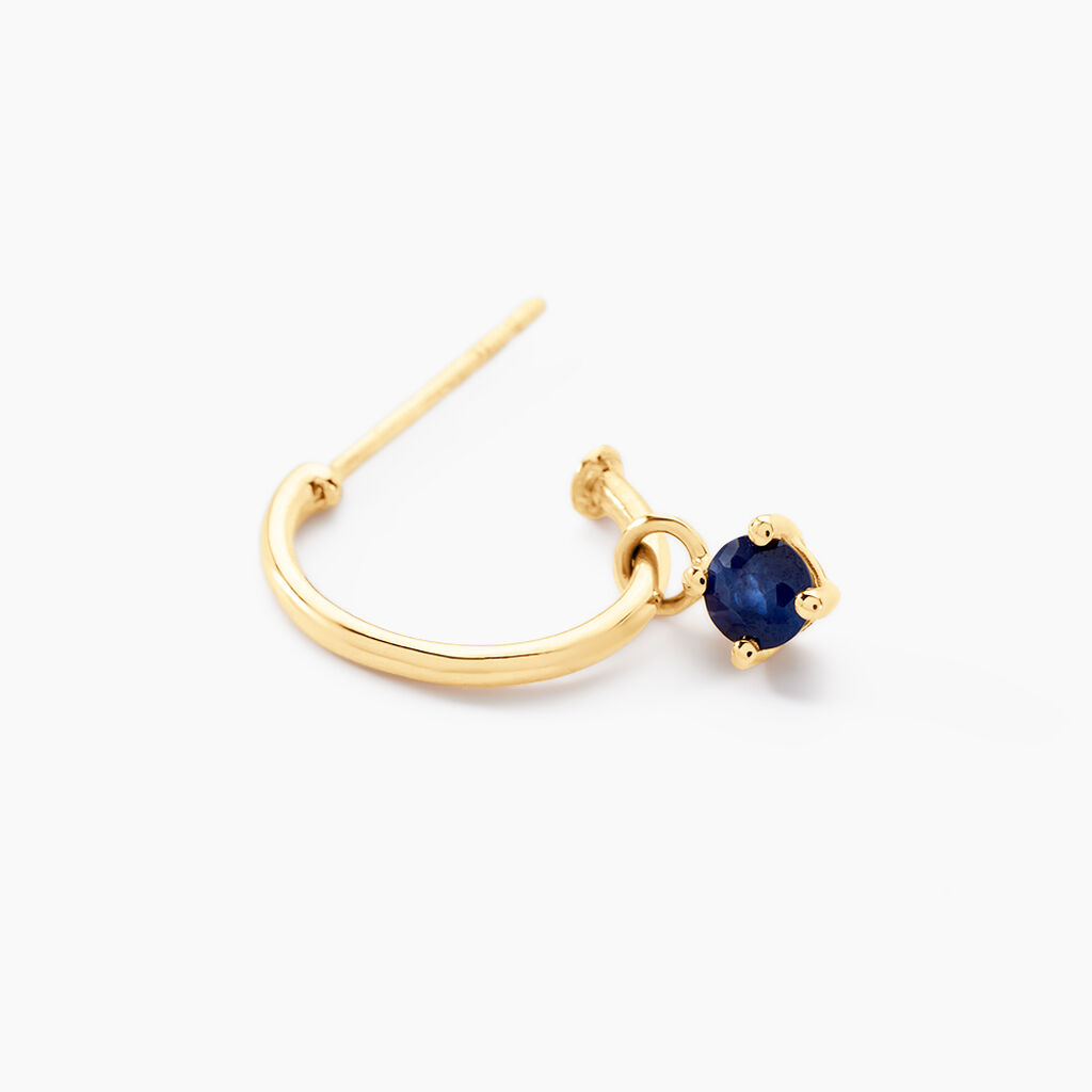 Créole Unitaire Onora Or Jaune Saphir - Boucles d'oreilles créoles Femme | Histoire d’Or