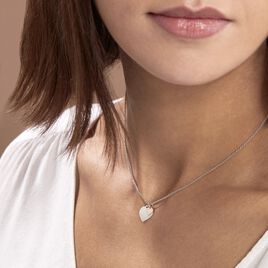 Collier Iella Argent Bicolore - Colliers Coeur Femme | Histoire d’Or