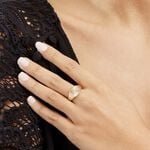 Chevaliere Plaqu&eacute; Or Erditse Oxyde De Zirconium - Bagues solitaires Femme | Histoire d&rsquo;Or