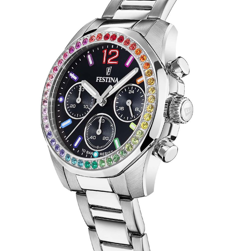 Montre Festina Boyfriend Noir - Montres Femme | Histoire d&rsquo;Or