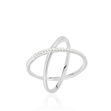 Bague Miya Argent Blanc Oxyde De Zirconium - Bagues avec pierre Femme | Histoire d&rsquo;Or