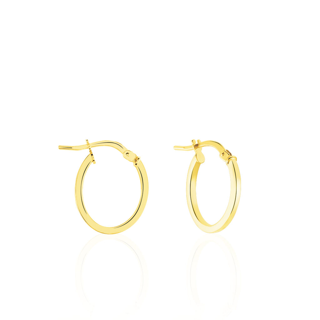 Cr&eacute;oles Telya Or Jaune - Boucles d'oreilles cr&eacute;oles Femme | Histoire d&rsquo;Or