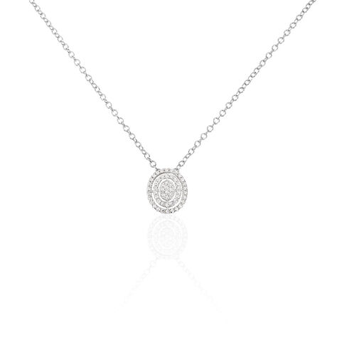 Collier Fidjy Argent Blanc Oxyde De Zirconium - Colliers fantaisie Femme | Histoire d’Or
