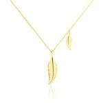 Collier Indian Nature Feuilles Or Jaune - Colliers Femme | Histoire d&rsquo;Or