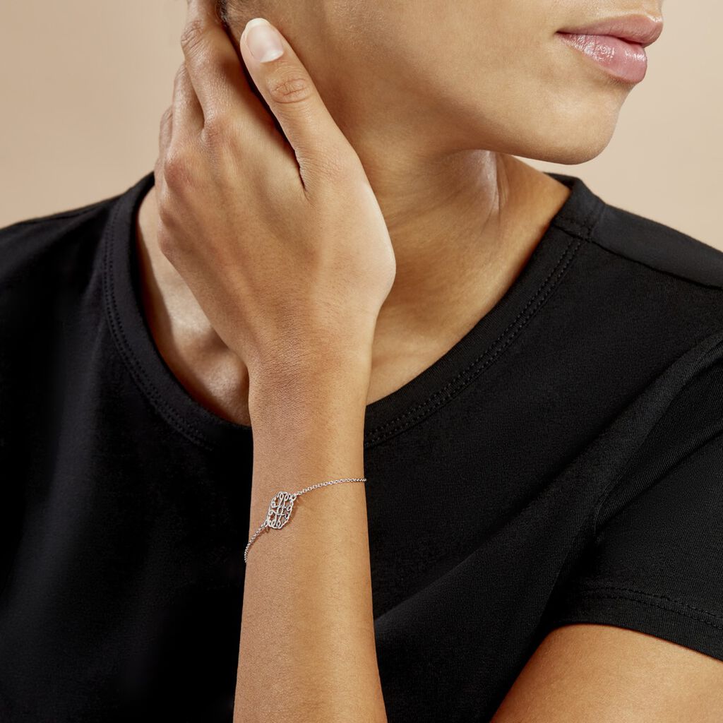 Bracelet Lev Argent Blanc - Bracelets Femme | Histoire d’Or
