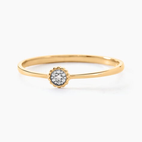 Bague Mon 1er Diamant Or Jaune Diamant - Bagues solitaires Femme | Histoire d’Or
