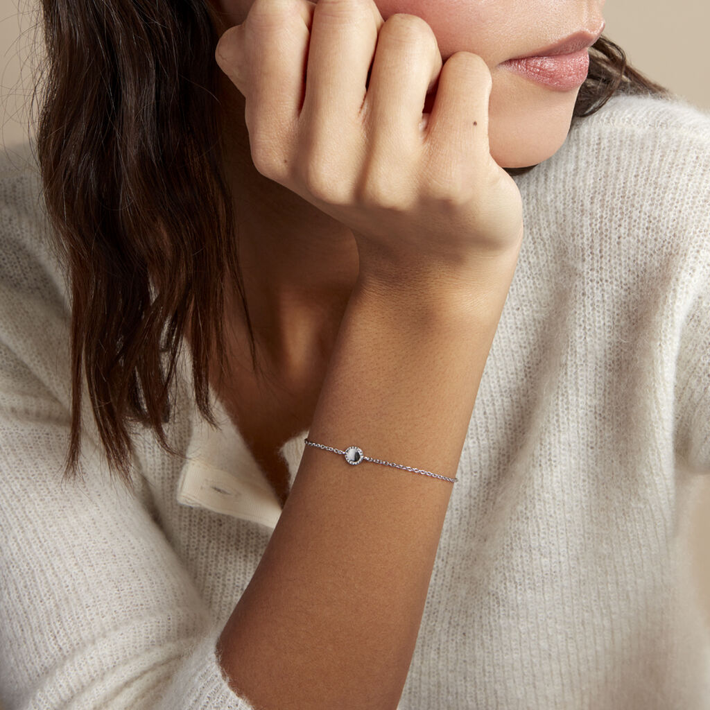 Bracelet Sixties Argent Blanc - Bracelets Femme | Histoire d’Or