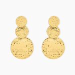 Boucles D'oreilles Pendantes Josephine Acier Dor&eacute; - Boucles d'oreilles fantaisie Femme | Histoire d&rsquo;Or