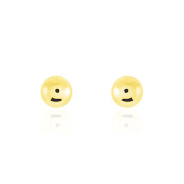 Boucles D'oreilles Puces Fidelia Boule Or Jaune - Clous d'oreilles Femme | Histoire d’Or