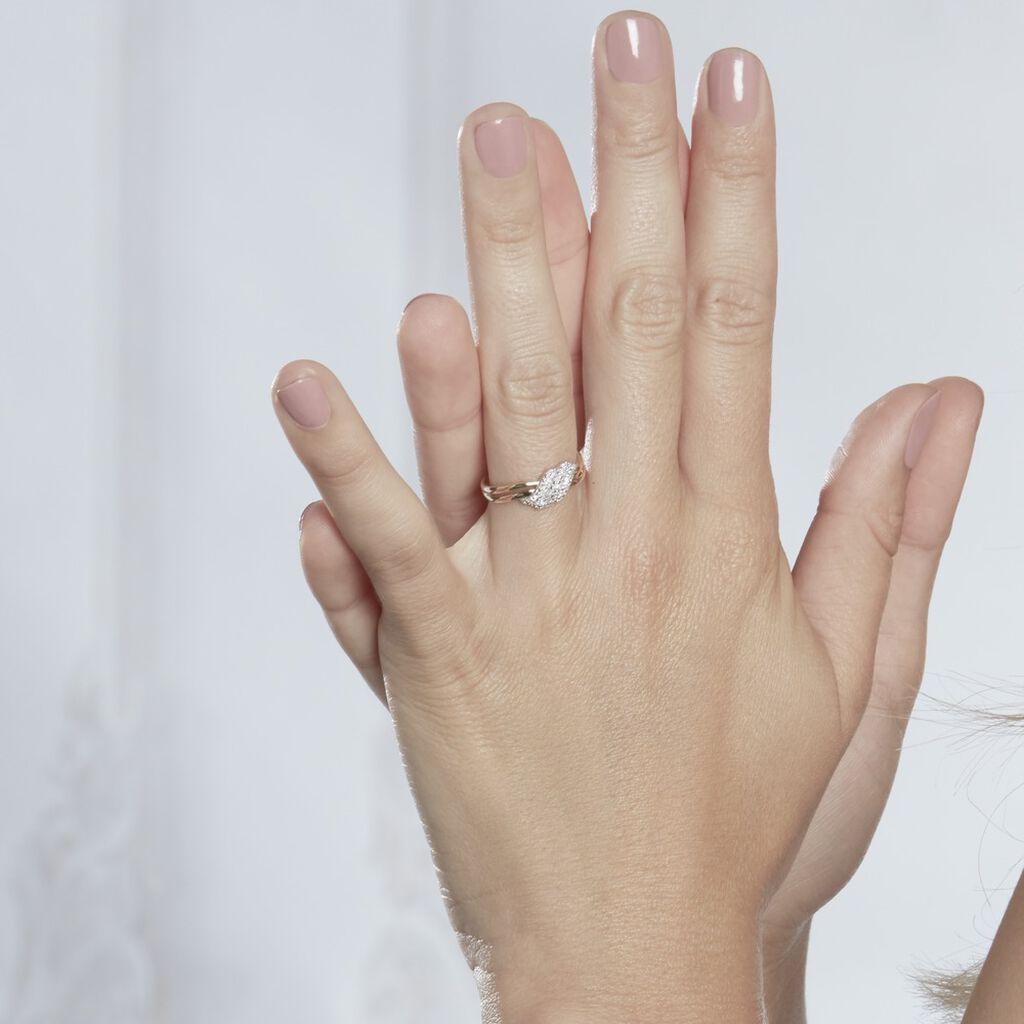 Bague Or Jaune Ricoria Diamants - Bagues avec pierre Femme | Histoire d’Or