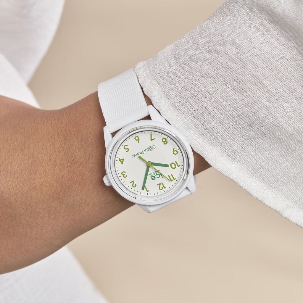 Montre Ice Watch Solar Power Blanc - Montres Famille | Histoire d’Or
