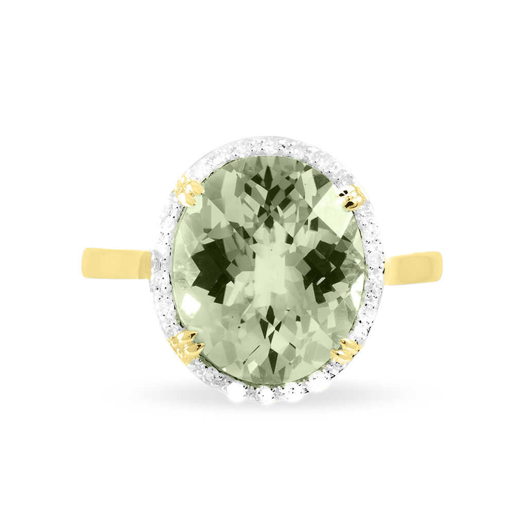 Bague Anna Or Jaune Amethyste Et Diamant - Bagues solitaires Femme | Histoire d’Or
