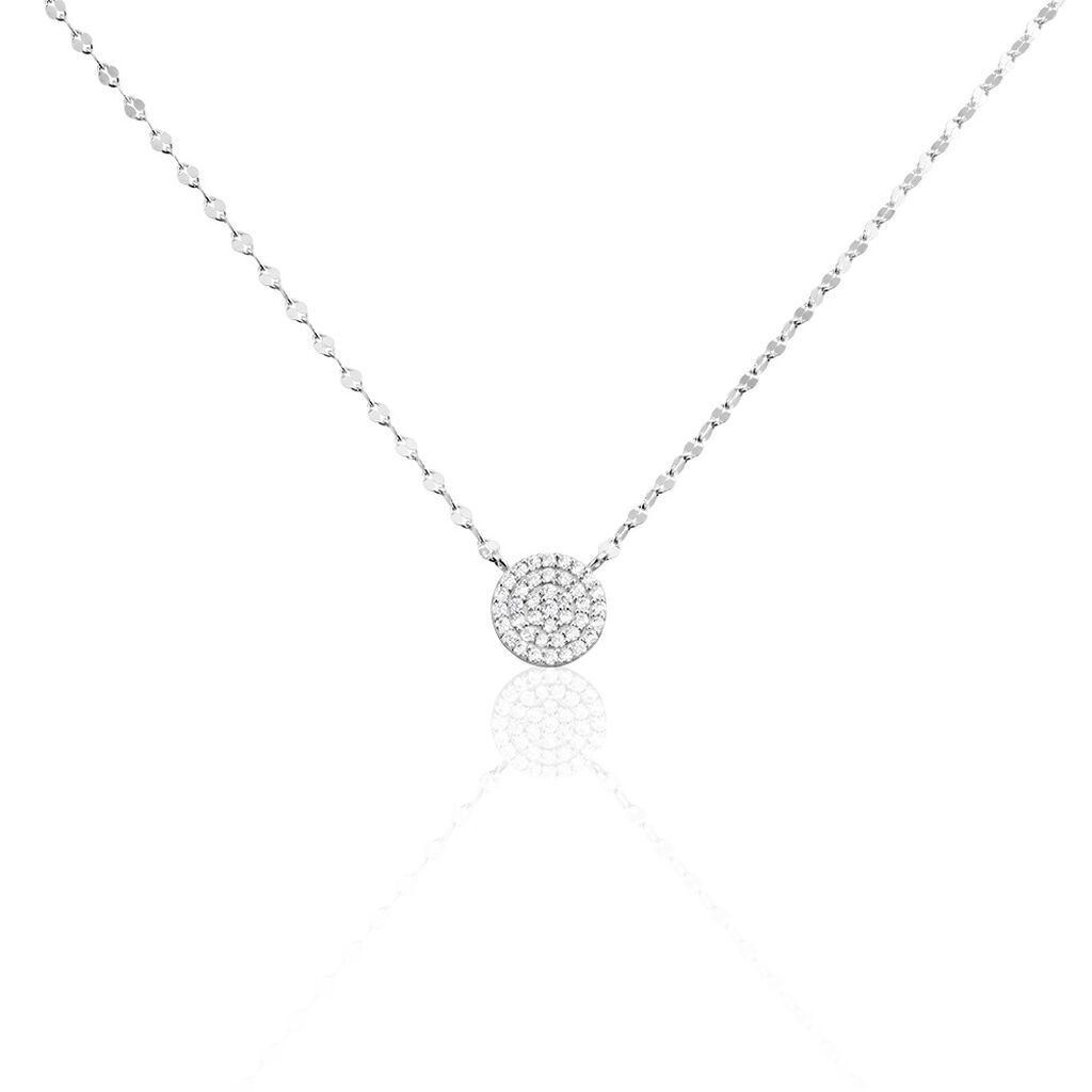 Collier Argent Blanc Turin Oxydes De Zirconium - Colliers fantaisie Femme | Histoire d’Or