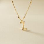 Collier Plaqu&eacute; Or Jaune Lettra - Bijoux sans pierre Femme | Histoire d&rsquo;Or
