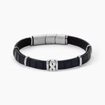 Bracelet Jourdan Chip Cuir Noir - Bracelets Homme | Histoire d&rsquo;Or
