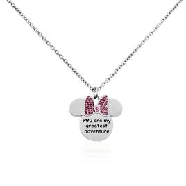 Collier Disney Acier Blanc Cristaux - Colliers fantaisie Femme | Histoire d’Or