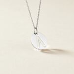 Pendentif Elio A Argent Blanc - Pendentifs Famille | Histoire d&rsquo;Or