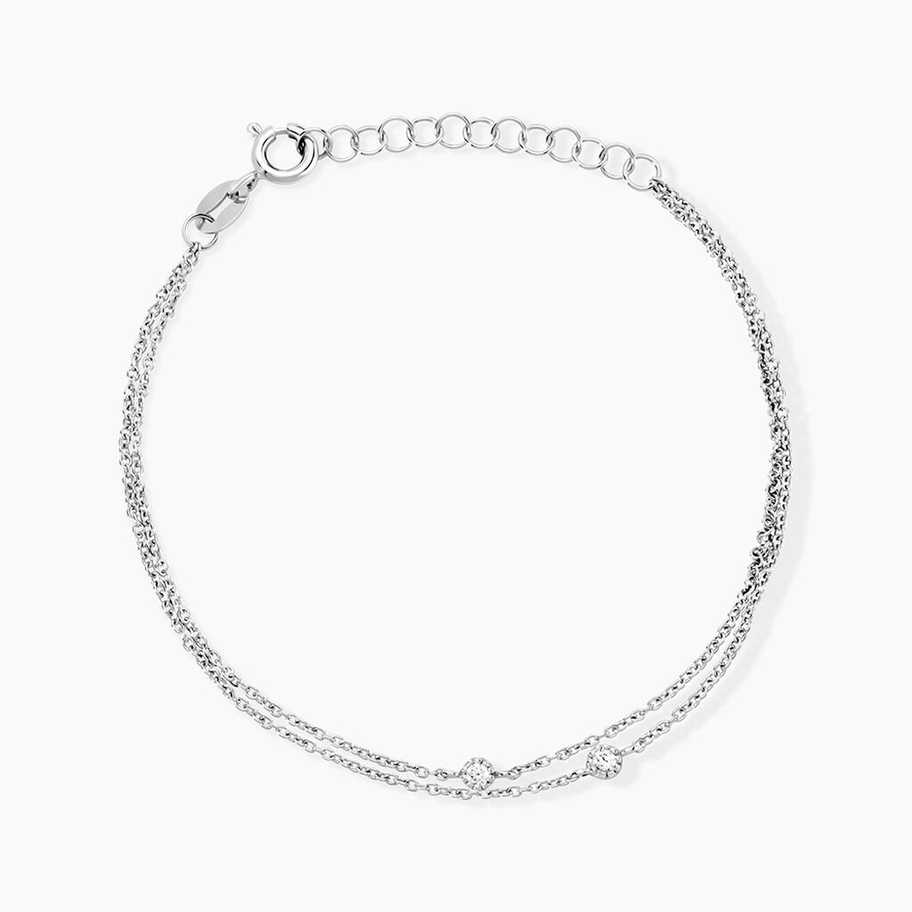 Bracelet Donya Argent Blanc Oxyde De Zirconium - Bracelets Femme | Histoire d’Or