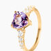Bague Fany Or Jaune Améthyste Oxyde De Zirconium - Bagues solitaires Femme | Histoire d’Or