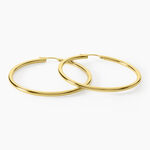 Cr&eacute;oles Creolia Acier Jaune - Boucles d'oreilles cr&eacute;oles Femme | Histoire d&rsquo;Or