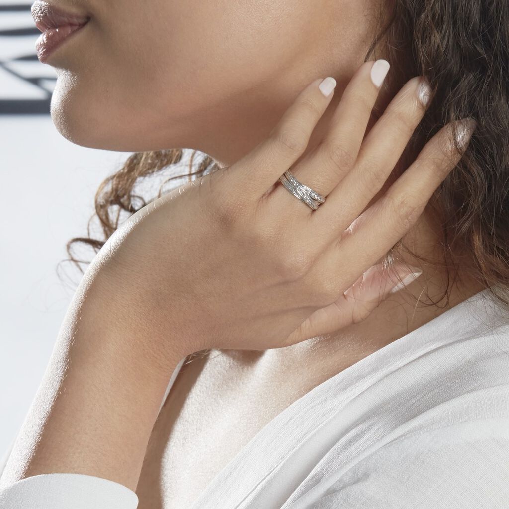 Alliance Bertina Demi Jonc Classique Or Blanc -  Femme | Histoire d’Or