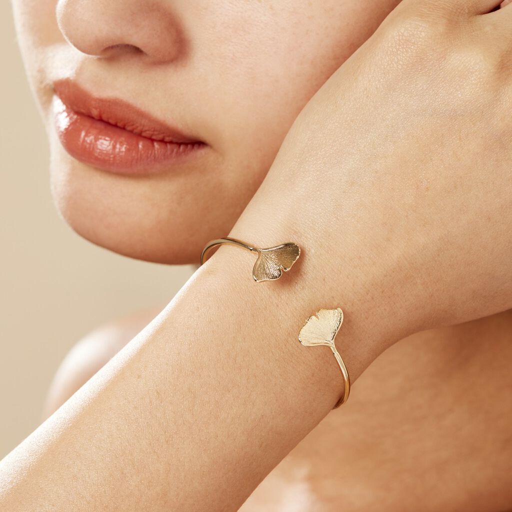 Bracelet Jonc Brita Plaqué Or Jaune - Bracelets fantaisie Femme | Histoire d’Or