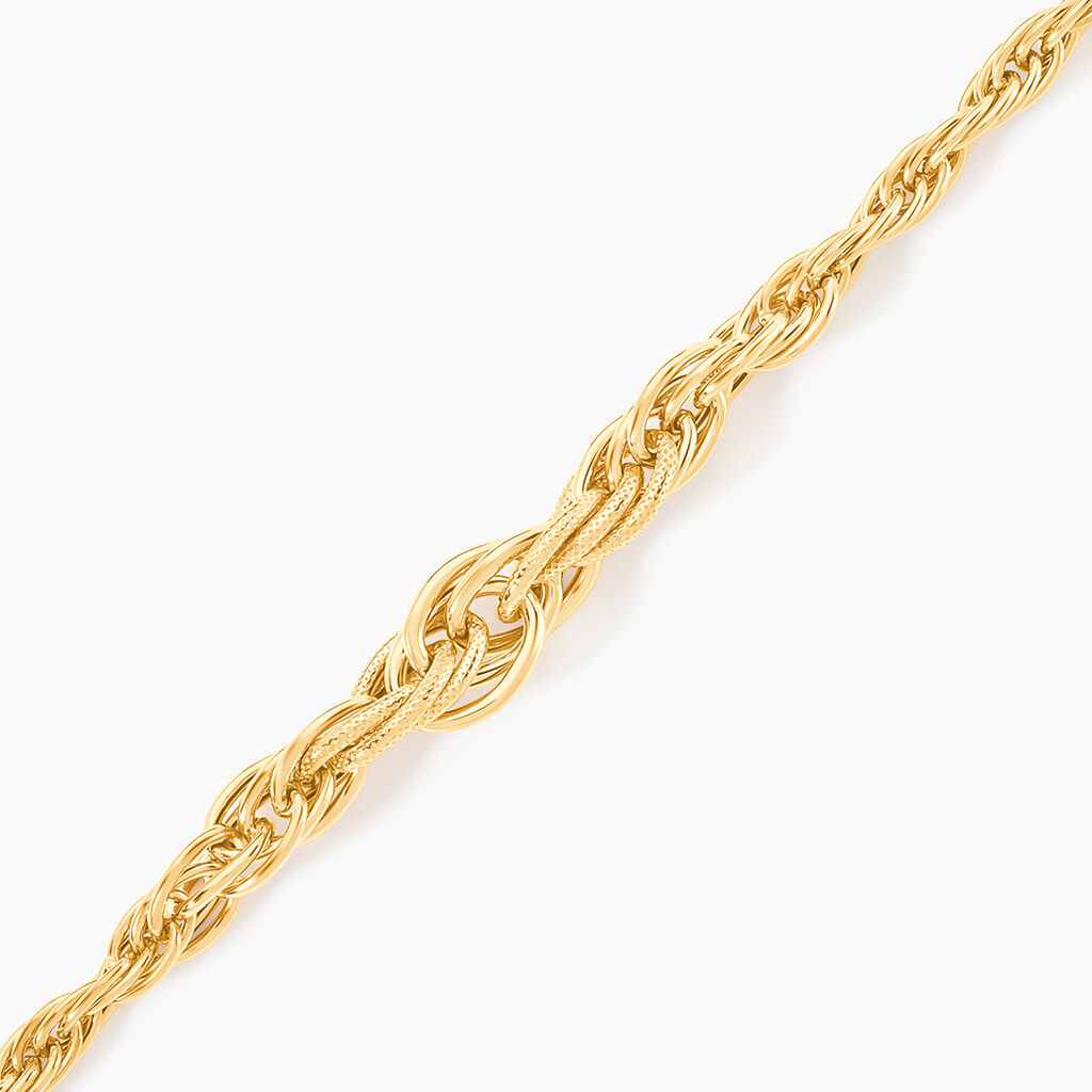 Bracelet Hervina Or Jaune - Bracelets cha&icirc;ne Femme | Histoire d&rsquo;Or