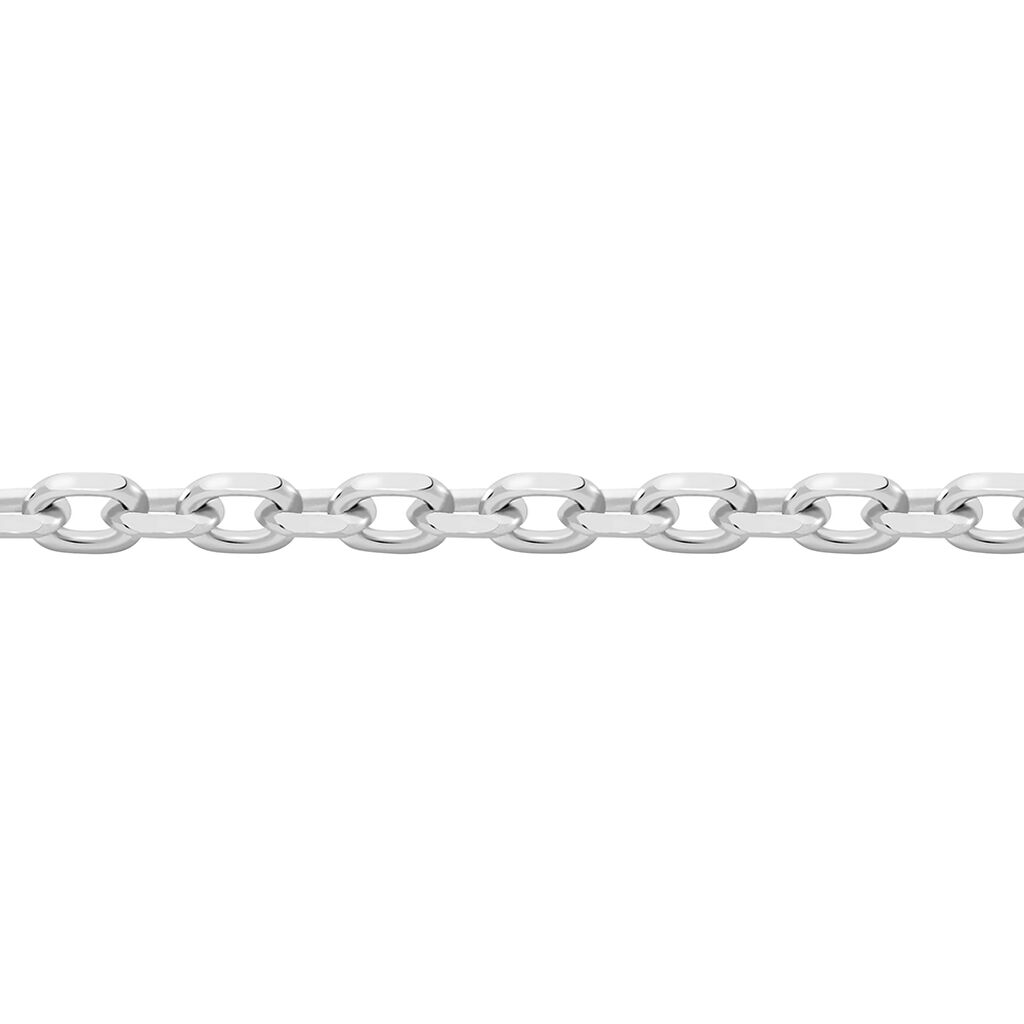 Chaîne Igoa Maille Forçat Diamantee Or Blanc