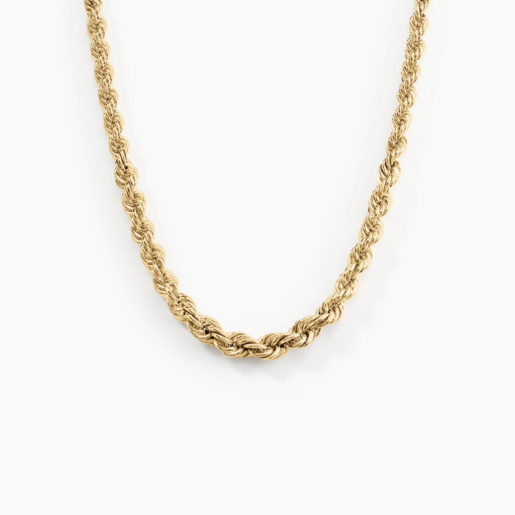 Collier Cordelia Maille Corde Or Jaune - Chaines Femme | Histoire d&rsquo;Or
