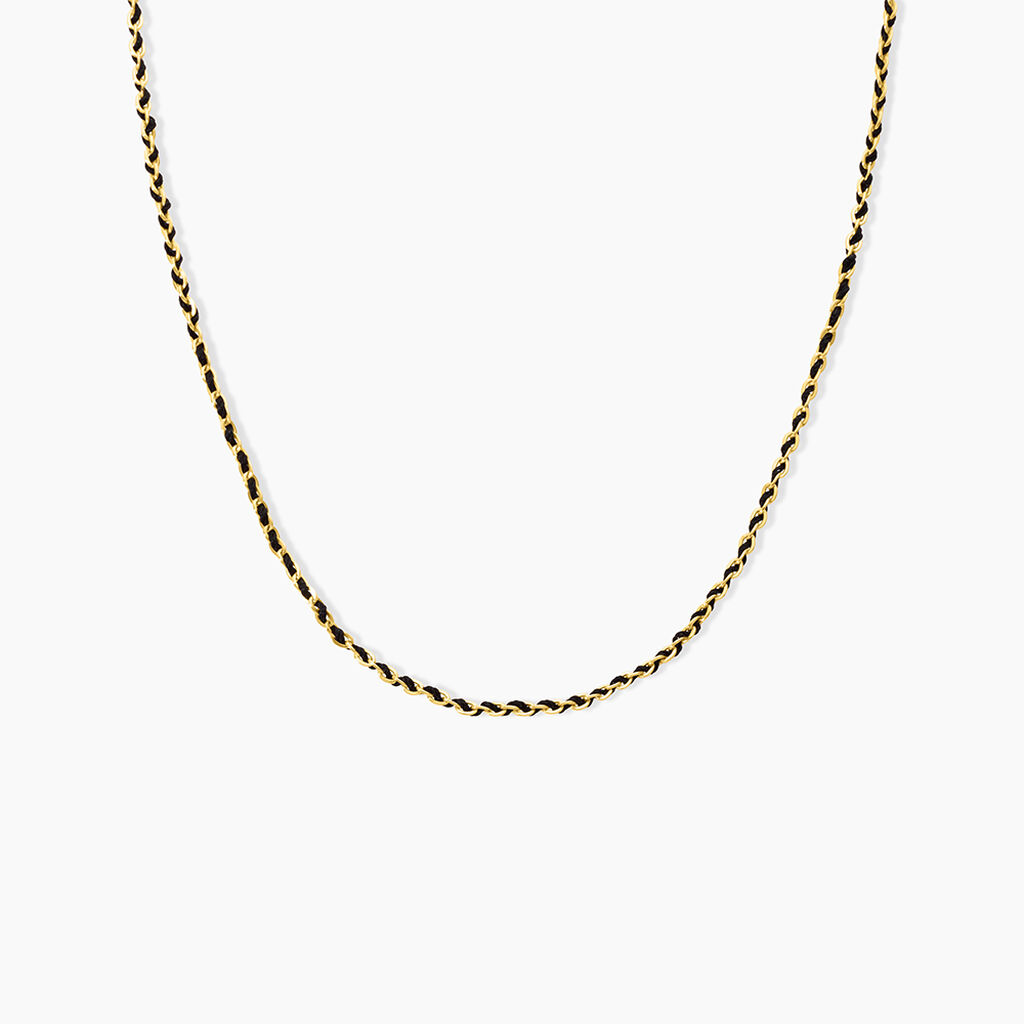 Collier Nelli Acier Jaune - Bijoux sans pierre Femme | Histoire d&rsquo;Or